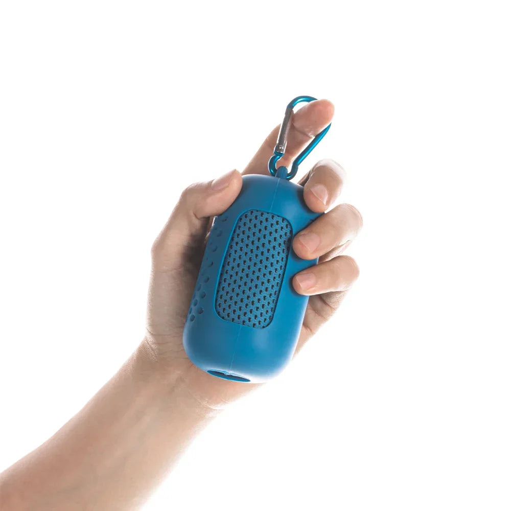 Outdoor Towel Round Silicone Wrapped Ice Towel Soft Breathable Cool Towel Suitable for Yoga Running Fitness, and Other Activites