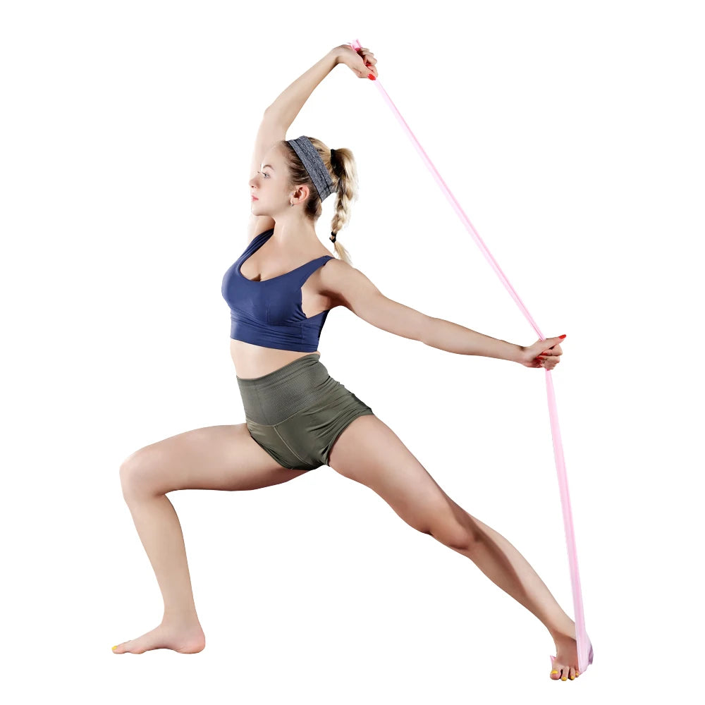 Long Training Stretch Bands Yoga Pilates Resistance Band for Physical Lower Body home Strength Elastic Exercise Bands